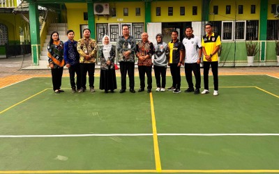 MTsN 2 HST Terima Monev dari Kesra Provinsi